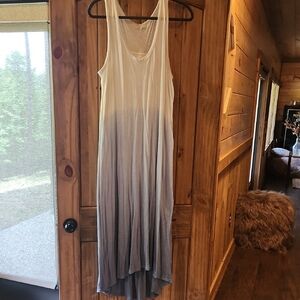Z Supply Ombre' Blue and White High Low Hem Sundress